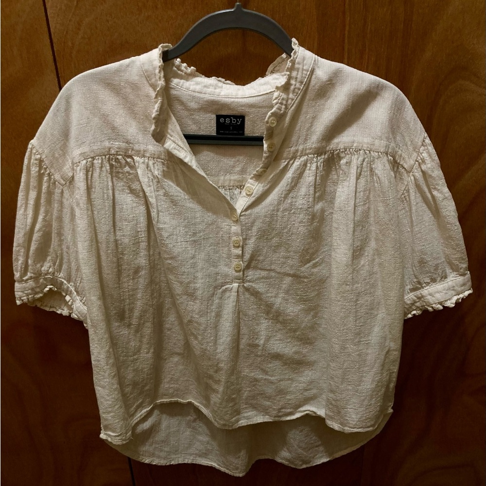 New Listing-Esby Women's Ivory Blouse
